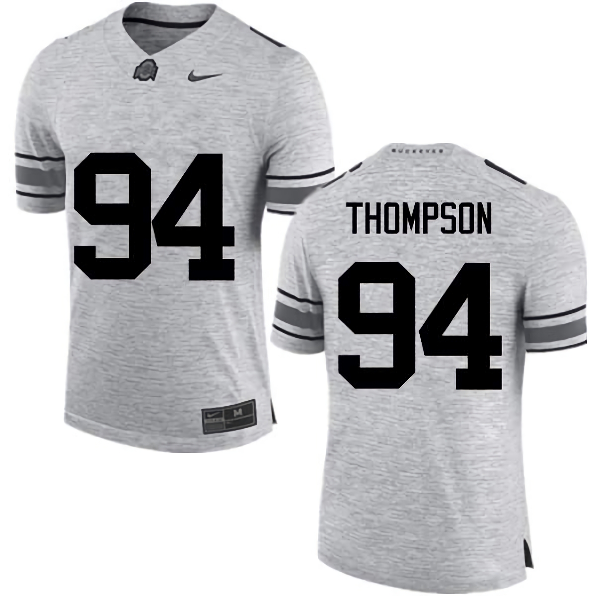 Dylan Thompson Ohio State Buckeyes Men's NCAA #94 Nike Gray College Stitched Football Jersey LYF4656EV